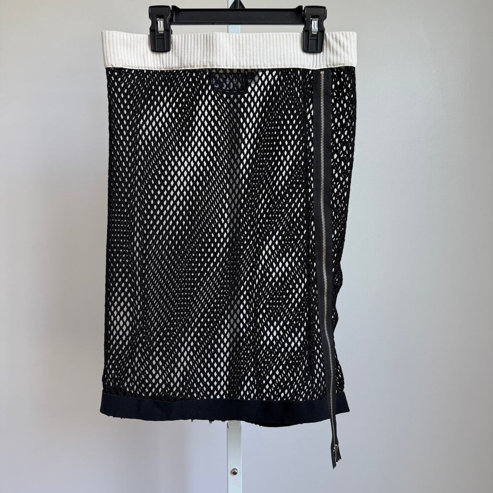 BSBW sz M black mesh pencil skirt
